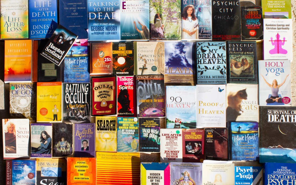 Books - dangers of cults, yoga, and the occult.