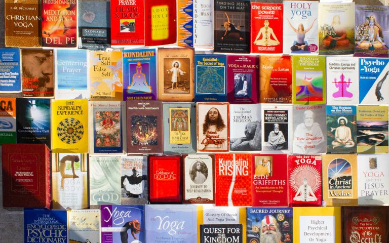 Dangers of Yoga and Christian Yoga book covers.